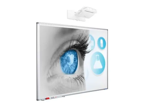 Projectiebord 120x214cm 16:9 mat wit Softline profiel 8mm