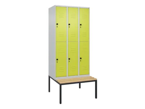 Dubbeldekse dekenkist,HxBxD 2120x900x815mm,3x2vak.,vak B 300mm
