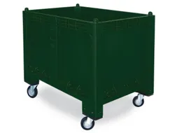 Stapelcontainer Pp Hxbxd 850x1200x800mm 550 Liter 4Wielen Groen