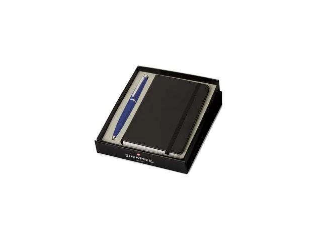 Set cadeau Stylo à bille SHEAFFER VFM G9401 Carnet A6 plaqué nickel