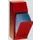 afvalverzamelaar 1x68l HxBxD 1000x400x400mm binnenbak staal Rood