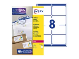 Etiket Avery L7165-40 99.1x67.7mm wit 320stuks