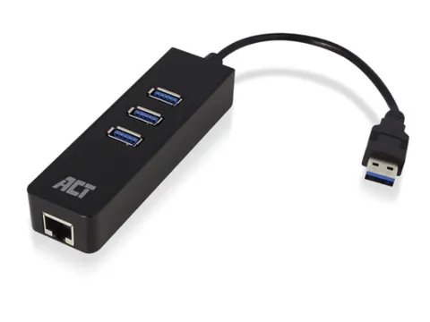 USB 3.2GEN1 HUB 3 Poorten Met Gigabit Netwerkpoort