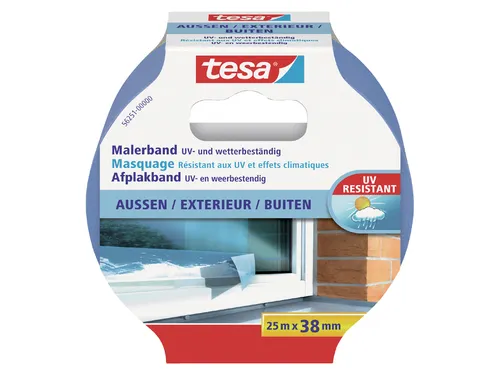 Afplaktape Tesa Precision 38mmx25m outdoor