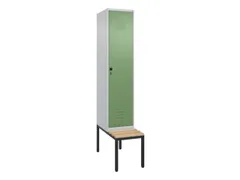 armoire vestiaire noir et blanc HxlxP 2120x400x815mm 1compart.