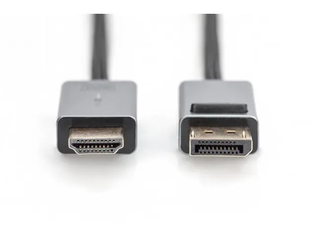 4K DisplayPort-adapterkabel DP HDMI Type A 3m Met LED