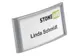 Badge Durable 8542 classic met magneet 34x74mm zilvergrijs