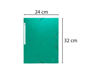 Elastomap A4 Zonder Klep Gegaufreerd Glanskarton Scotten 600g/m2 Groen - 4
