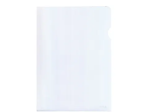 L-map Kangaro A4 PVC 180 micron transparant generfd, 4 krimp à 25 stu