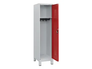 schoollocker,HxBxD 1630x400x500mm,1vak,vak B 400mm,cil.-slot,voeten - 1