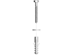 Vloerverankering,V. Inhaakstelling,Staal Verzinkt