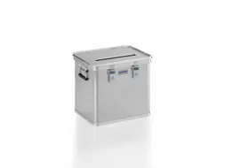 stembus,HxLxB 398x457x370mm,50l,wand aluminium aluminium-zilver