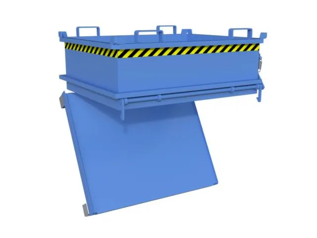 mini-bodemklepcontainer,HxLxB 625x1000x1200mm,0,37m³,inrijbeugel,staa