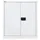 kantoorkast openslaande deuren 1000x914x400mm Stalen Verkeerswit Grijs