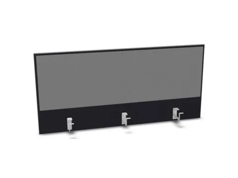 opzetpaneel,v. bureau,aanbouw achter,B 1200mm,CC-zwart,BN8078-grijs