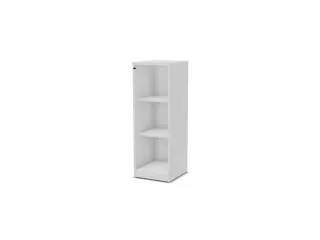vitrinekast,HxBxD 1155x400x445mm,2xhouten vloer,3 OH,Bl-wit - 1