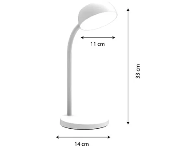 bureaulamp Tamy, wit