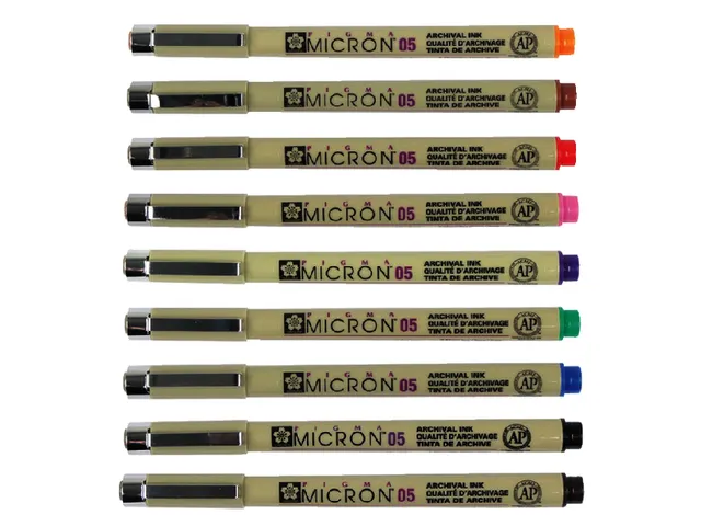 Fineliner Sakura Pigma Micron 05 0.45mm set 9 couleurs