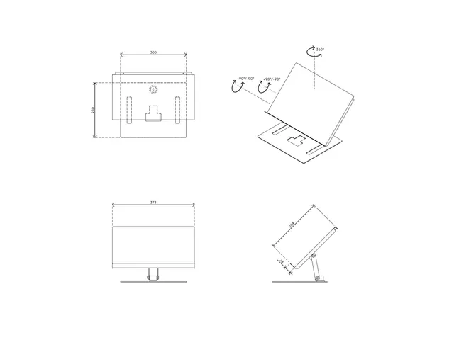 Documenthouder A3 HV 402 staal zilver