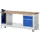 Werkbank Hxbxd 880x2000x700mm Beukenhouten Werkblad 1lade 2 Kasten