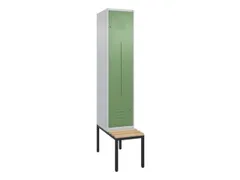 Z-garderobekast,HxBxD 2120x400x815mm,2vak,vak B 400mm,cil.-slot