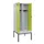 locker met bank,voor scheiding van kleding,HxBxD 2120x800x815mm,2vak