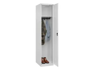 locker,HxBxD 1850x400x500mm,1vak,vak B 400mm,cil.-slot,staand op vloer - 1