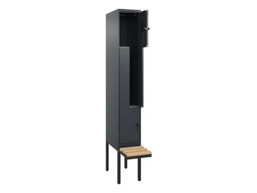 Z-garderobekast,HxBxD 2120x300x815mm,2vak,vak B 300mm,draaigrendel