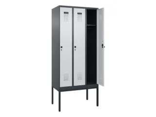 locker,HxBxD 2120x900x500mm,3vak,vak B 300mm,draaigrendel - 1