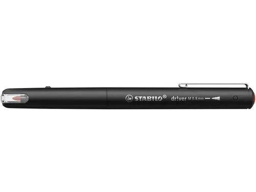 Fineliner STABILO dr!ver medium punt 0.8 mm Rood