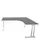 bureau in vrije vorm,HxBxD 740x1800x1600mm,vrije vorm,MS-donkergrijs