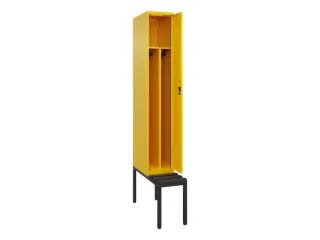 locker met bank,voor scheiding van kleding,HxBxD 2120x300x815mm,1vak - 1