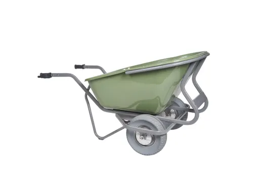 Elektrische kruiwagen,230l,HxBxD 730x880x1600mm,HDPE-bak,groen