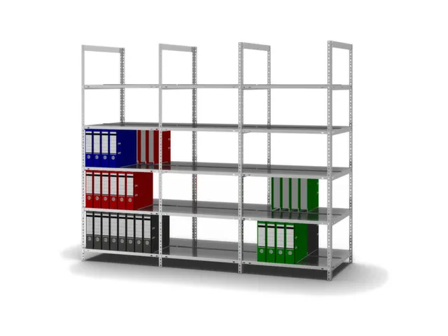 rayonnage pour classeurs,rayonnage départ,HxlxP 1850x750x600mm