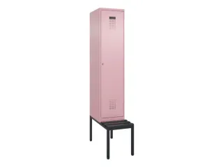 locker met bank,HxBxD 2120x400x815mm,1vak,vak B 400mm,cilinderslot - 2