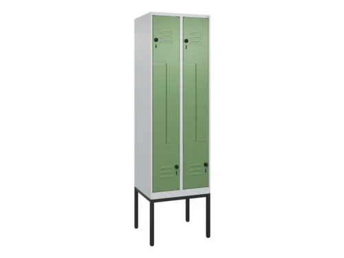 Z-garderobekast,HxBxD 2120x600x500mm,vak B 150/300mm,draaigrendel