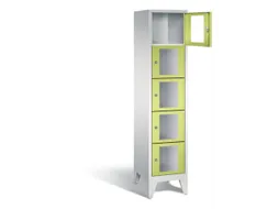 Lockerkast 1850x420x500mm 1x5 vakken Cilinderslot Poten, RDS1108060