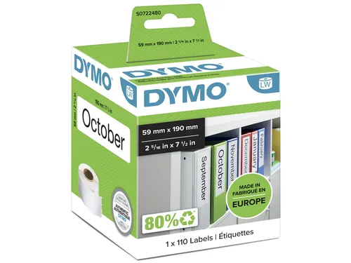 Etiket Dymo 99019 Labelprint Ordner Breed 59x190mm