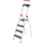 staande trap 4treden XXL treden/platform zwart stand H 0 84m