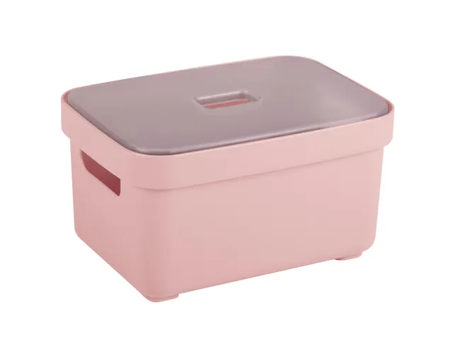Sigma Home opbergbox 2,5L roze - 17,7x12,8x9,3cm