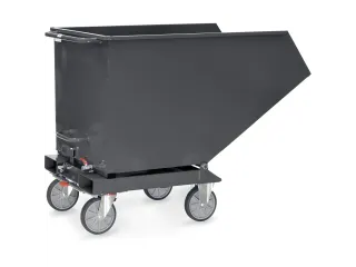 Afvalbakken 4703a Ral7016 750kg 600 liter Aftapkraan - 2