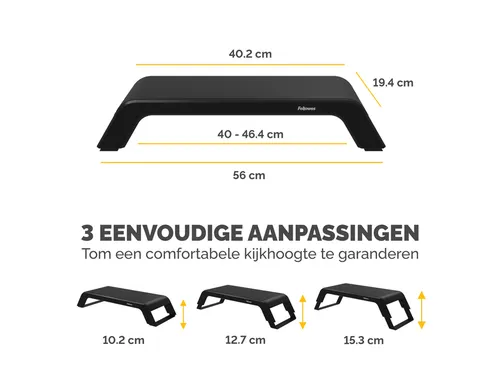 Monitorstandaard Fellowes Hana LT zwart