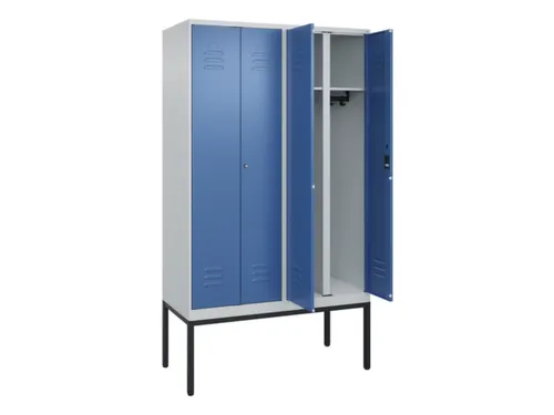 locker voor scheiding van kleding,HxBxD 2120x1200x500mm,4vak