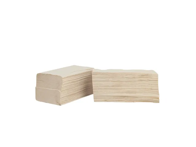 Handdoek The Good Roll bamboe z-vouw 2-laags 230x210mm 20x200 vel natu