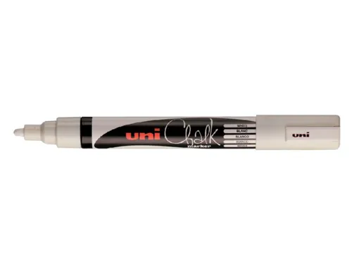 Krijtstift Uni-ball chalk rond 1.8-2.5mm wit