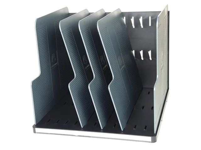 MODULOTOP sorteermodule vertikaal met 5 tabbladen ECOBlack