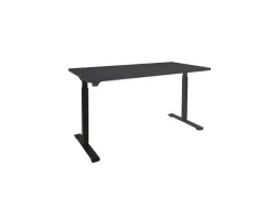 Dextro Plus Zit-sta Bureau Elektrisch 160x80 Hout Zwart 25mm Zwart
