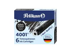 Inktpatroon Pelikan 4001 zwart 6 stuks