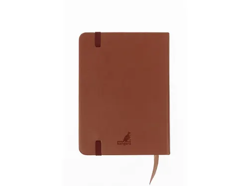 Schetsboek Kangaro A6 cognac PU HC 80 vel 140gr roomwit met elastiek e