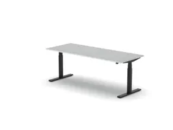 Elektrisch ihv bureau,HxBxD 650-1310x2000x800mm,blad wit